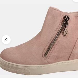 Skechers Lift Off - Sazzy Girl Ankle Bootie Light Pink Suede size 9.5